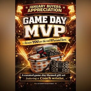 🎉 JANUARY BUYERS APPRECIATION 🎉 🏈 Game Day MVP Set Featuring Coach👜
